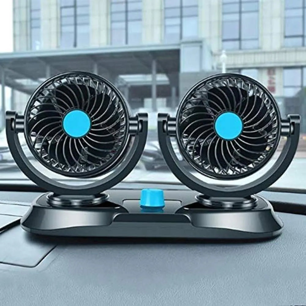 Dual Head Car Fan (1Pcs)