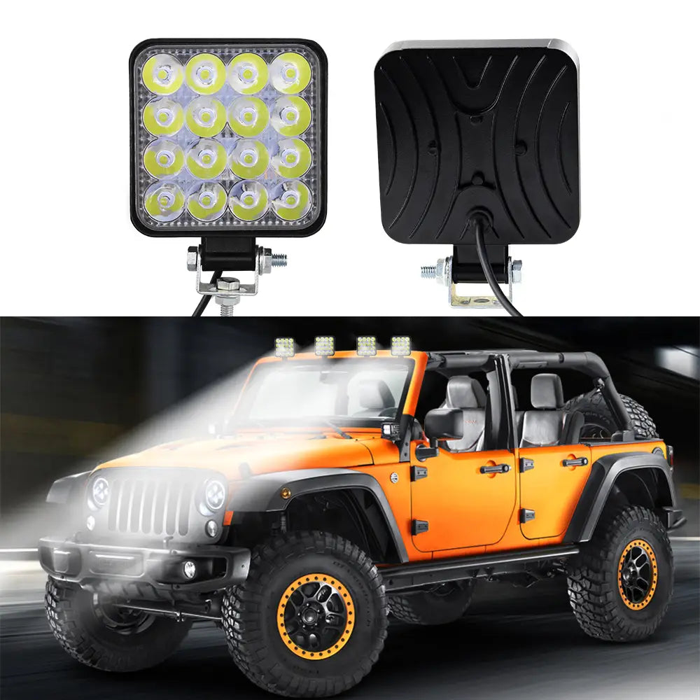 4 Inch Square LED Work Light (1Pcs)