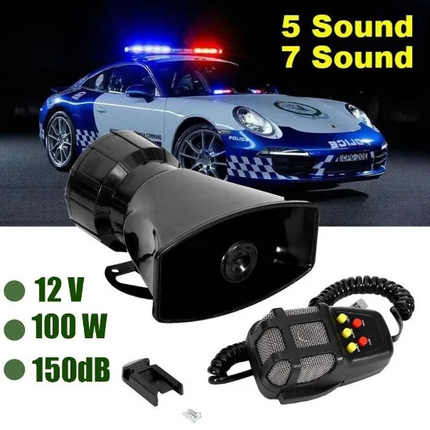 Police Siron With Mike (1Pcs)